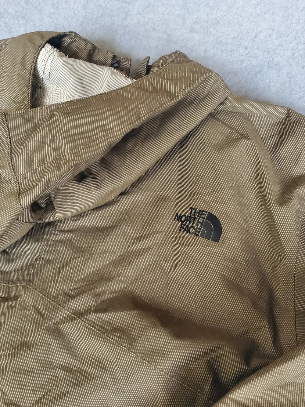 The North Face Womens Hooded Shell Jacket — Olive Brown